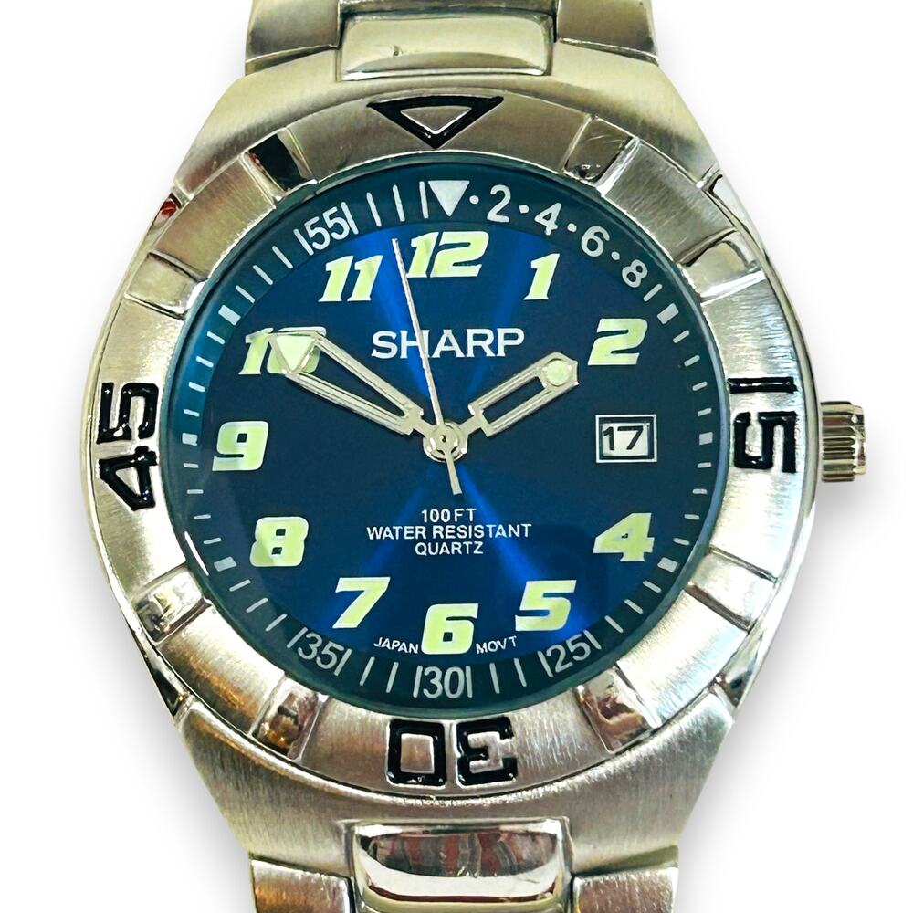 Sharp Dive Style Watch Quartz SHP1008 Blue 40mm Japan Movement